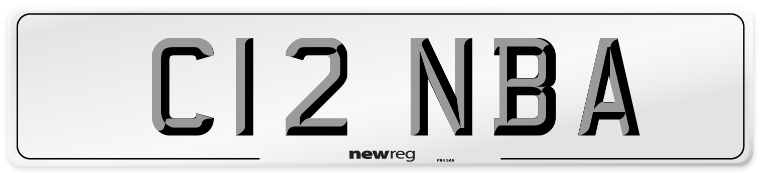 C12 NBA Number Plate from New Reg